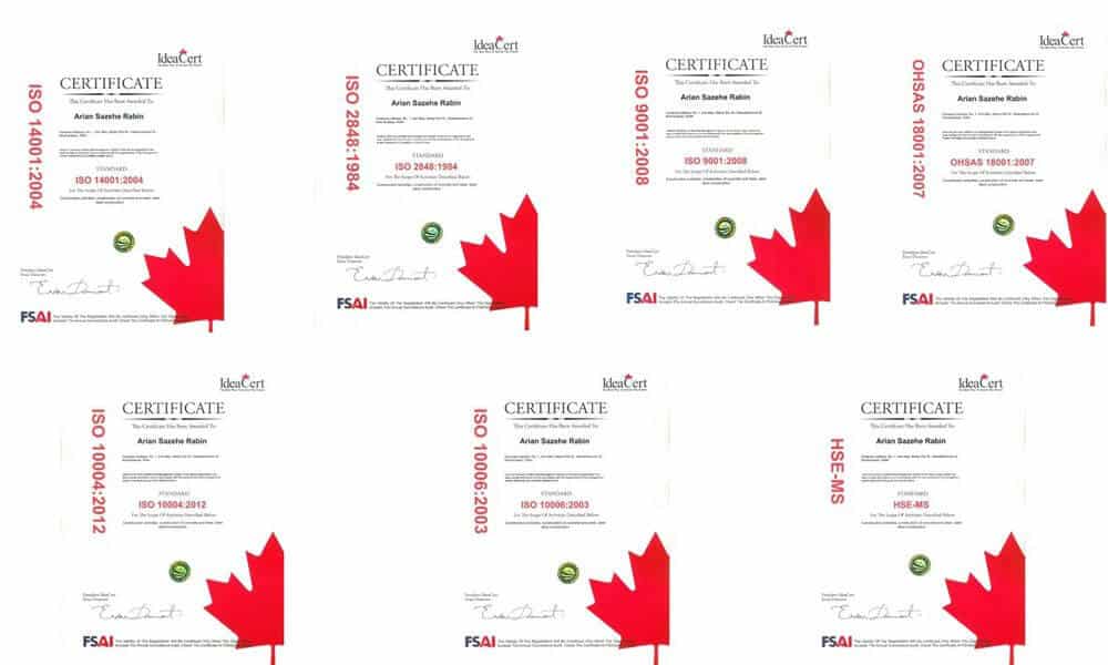 گواهی آرین سازه